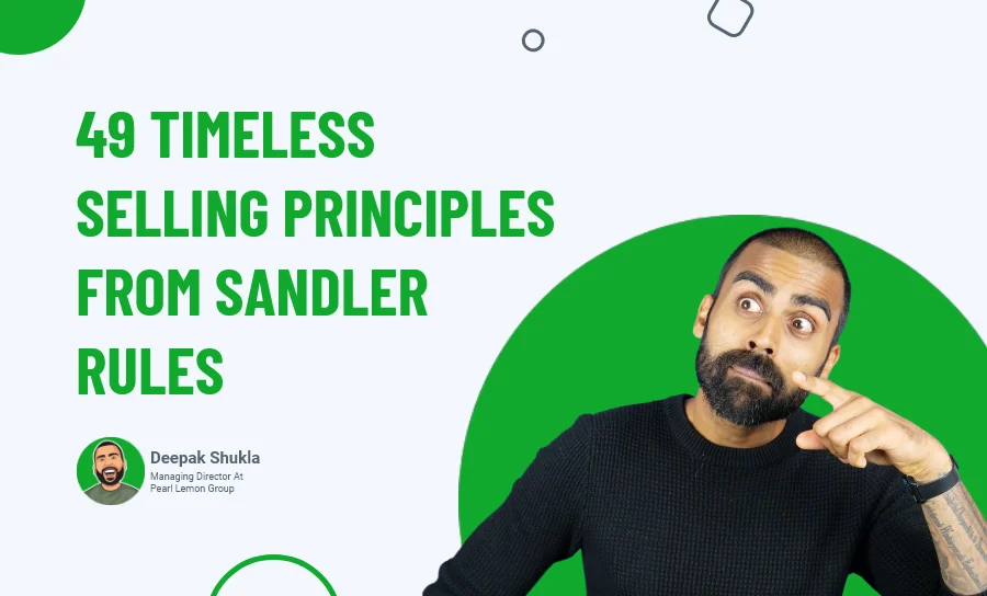 49 Timeless Selling Principles From Sandler Rules