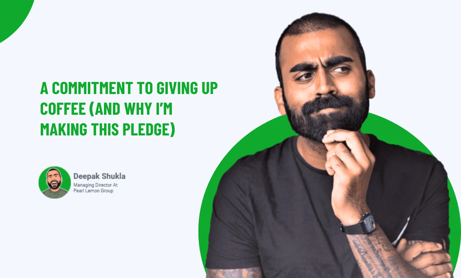 A Commitment To Giving Up Coffee (and why I'm making this pledge)