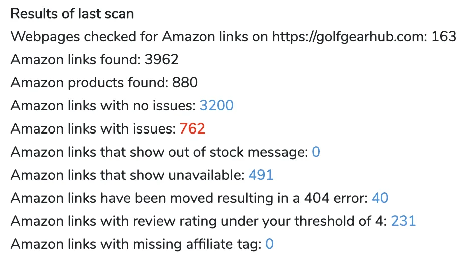 AMZ Link Checker Dashboard AMZ Link Checker Dashboard