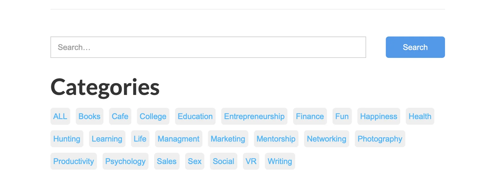 Categories
