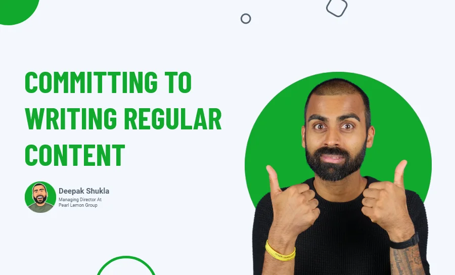 Committing to Writing Regular Content