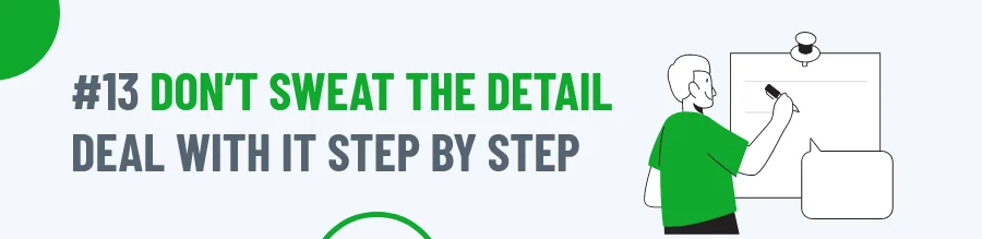 Don't Sweat the Detail