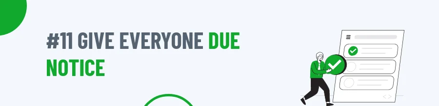 Due Notice