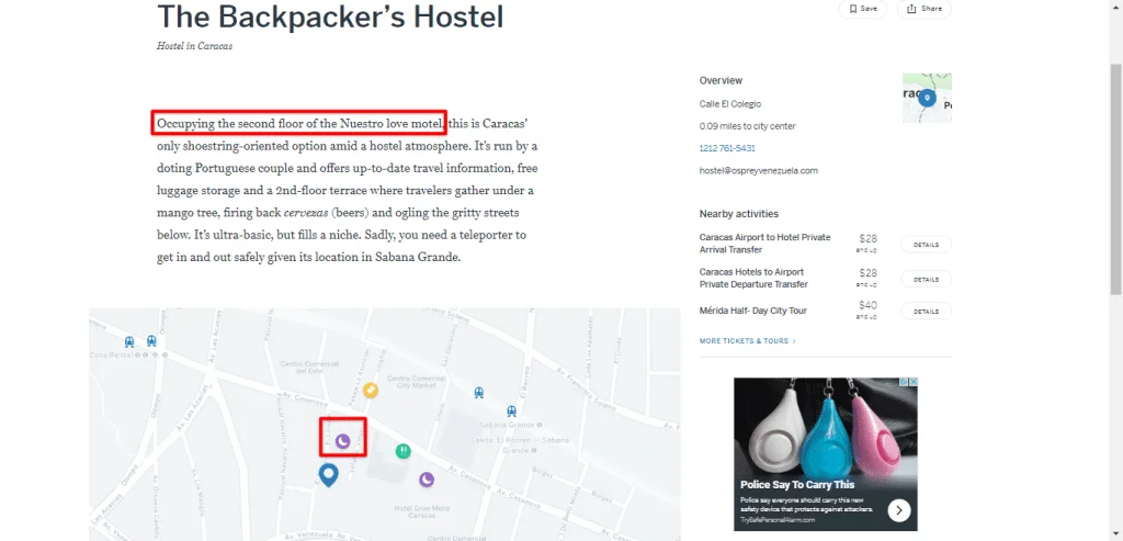 Google Search Result For The Backpacker Hostel 