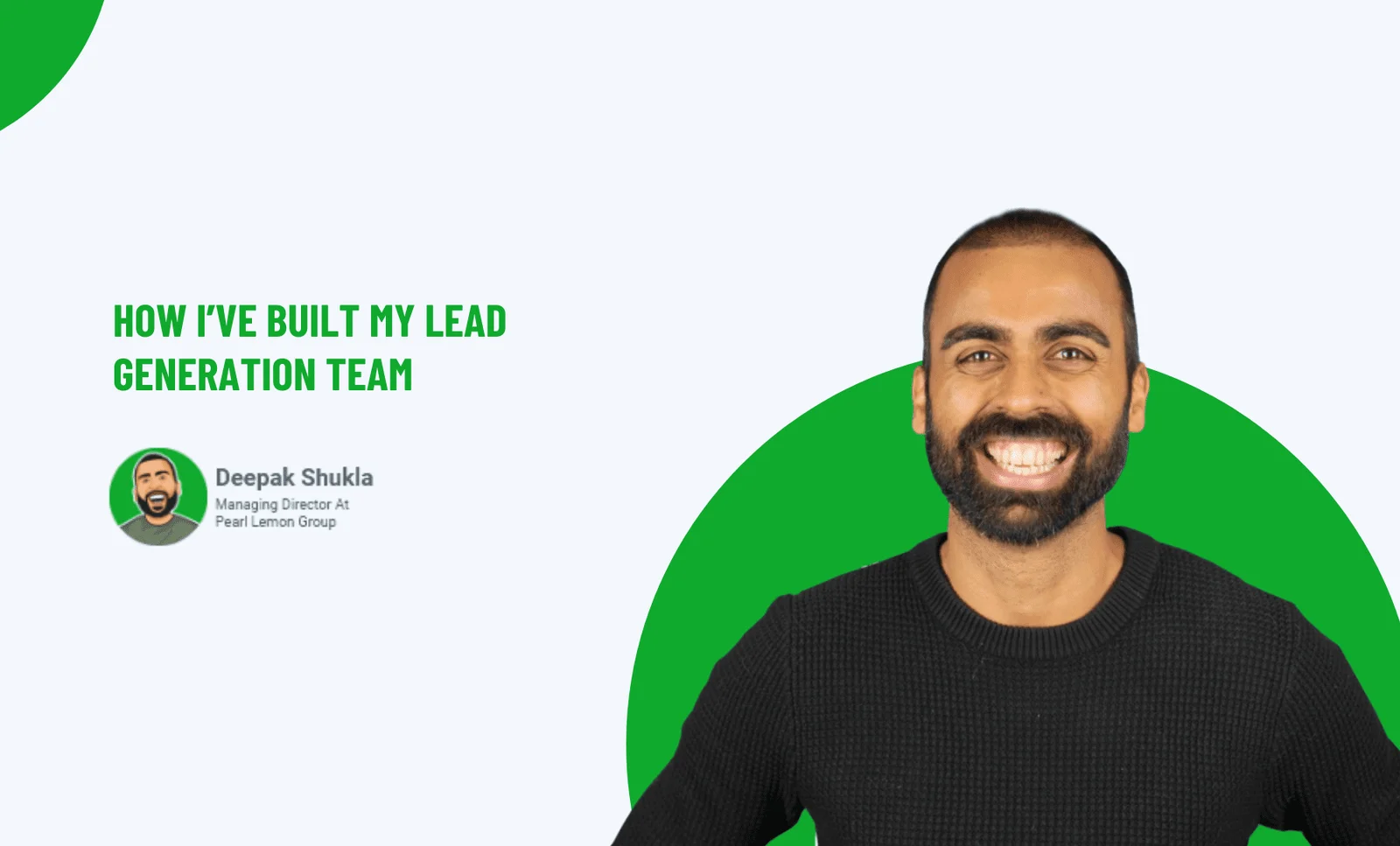 How I've Built My Lead Generation Team