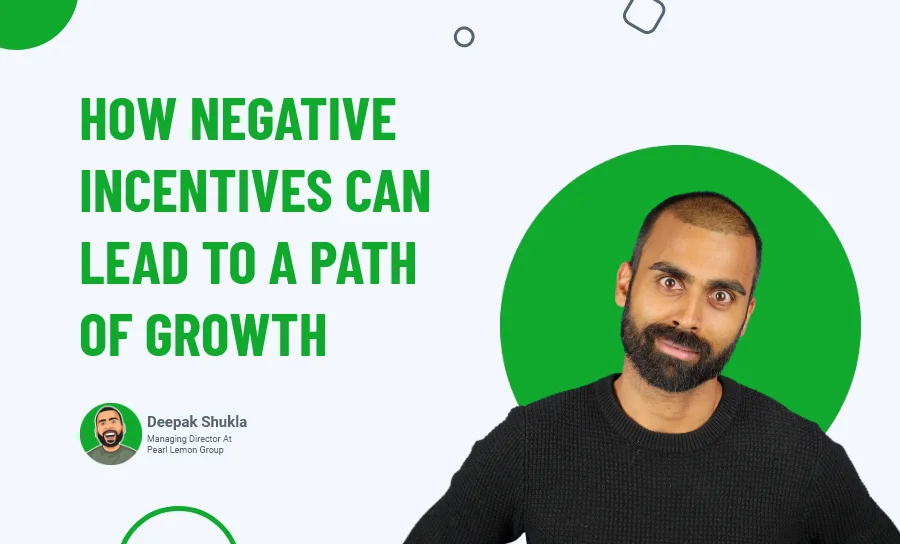 How Negative Incentives Can Lead to a Path of Growth?