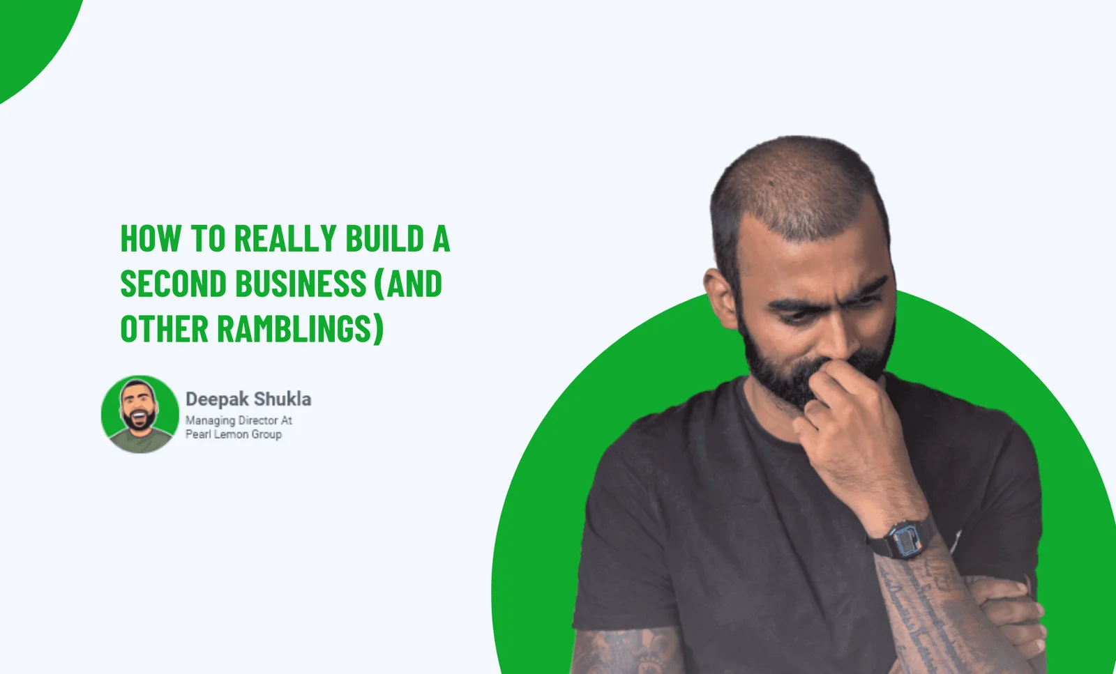 How To REALLY Build A Second Business (and other ramblings)