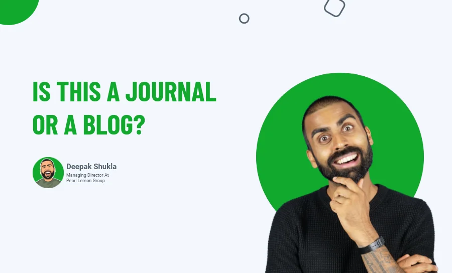 Is This a Journal or a Blog?