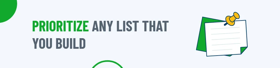 Prioritize List