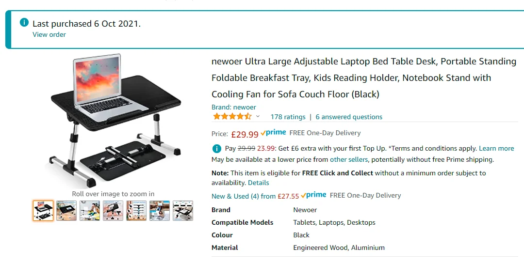 Purchased product