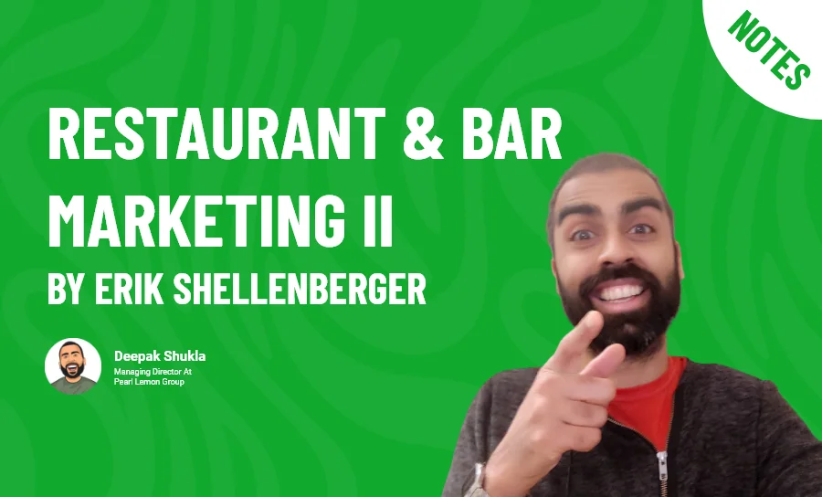 Restaurant & Bar Marketing II by Erik Shellenberger