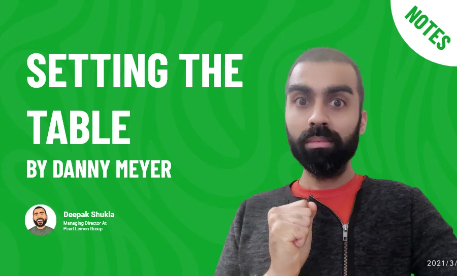 Setting the Table by Danny Meyer