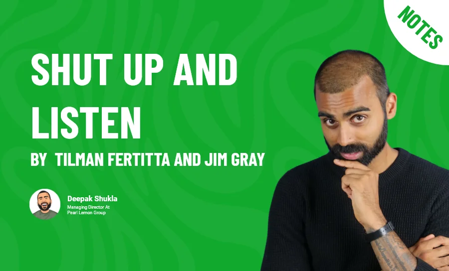 Shut Up and Listen by Tilman Fertitta and Jim Gray