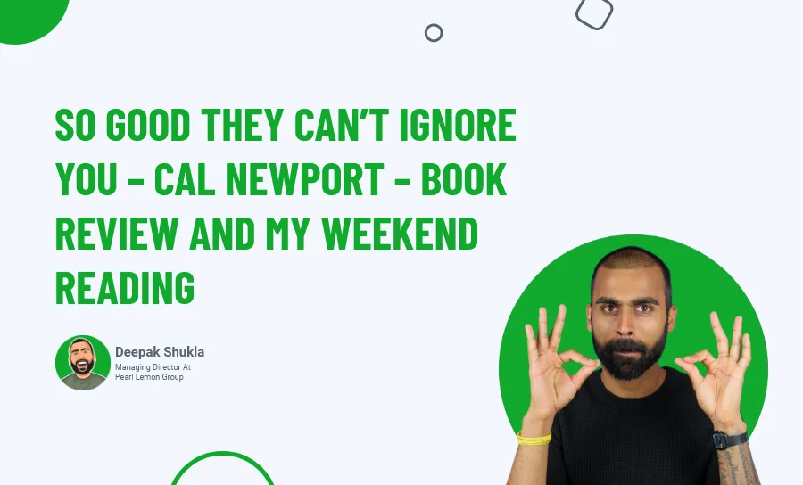 So Good They Can't Ignore You - Cal Newport -