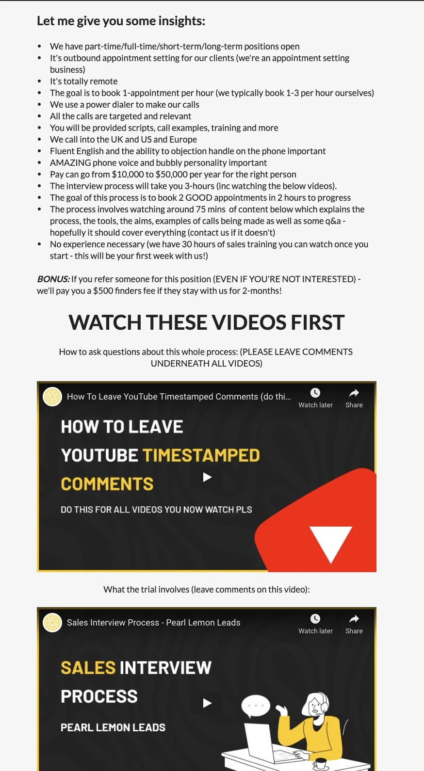 Some Insights