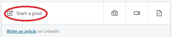 start a post