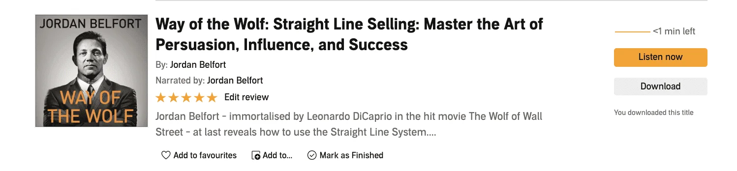 Straight Line Selling 