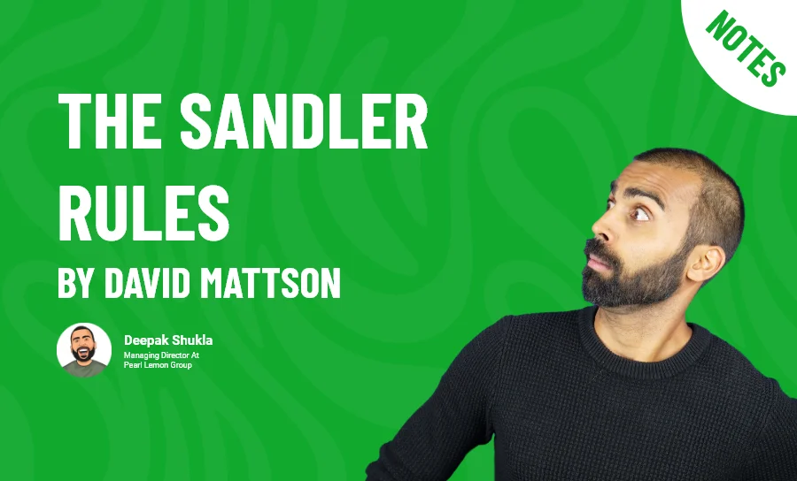 The Sandler Rules by David Mattson - Book Summary