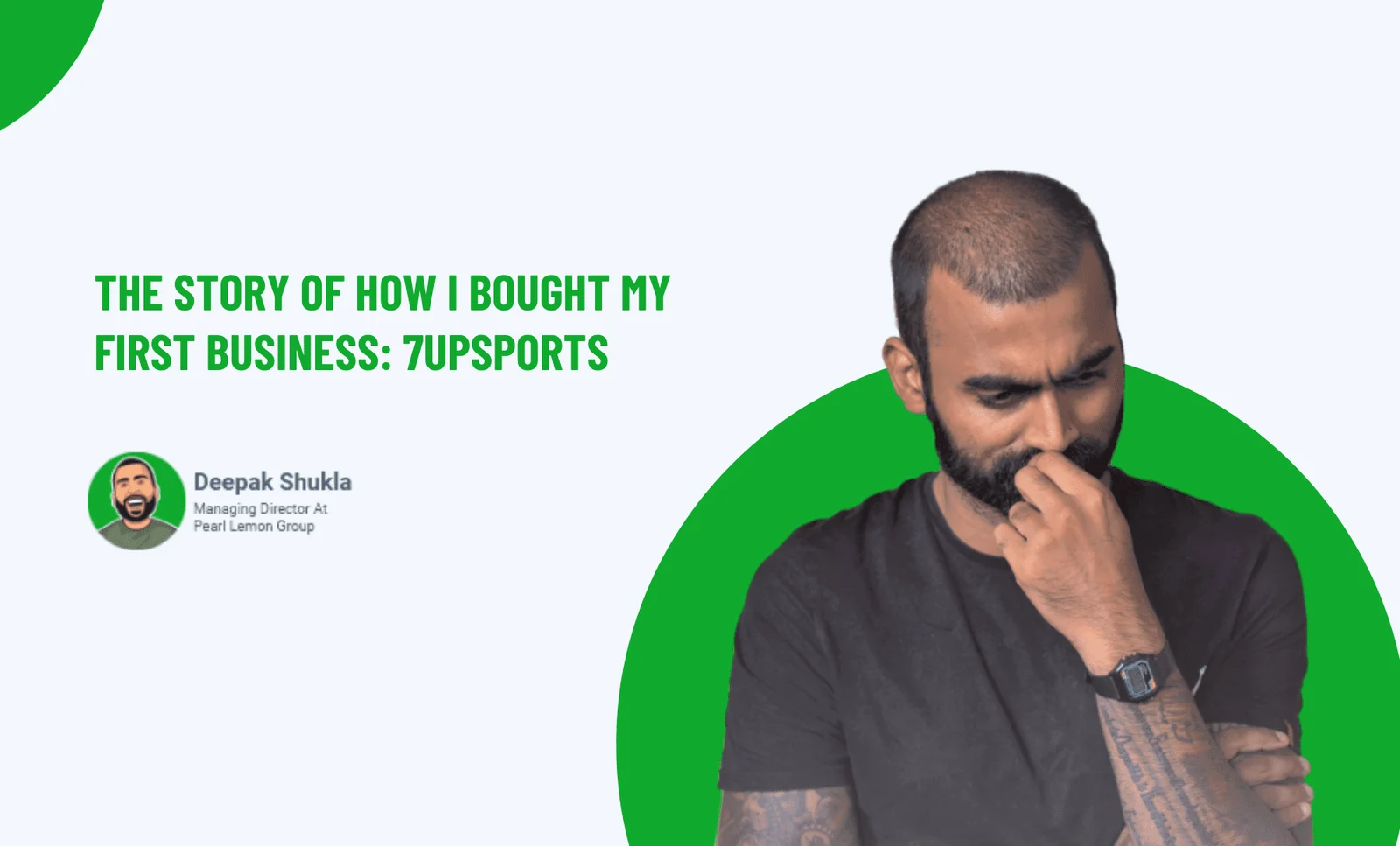 The Story Of How I Bought My First Business: 7upsports