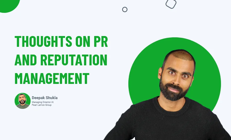 Thoughts on PR and Reputation Management