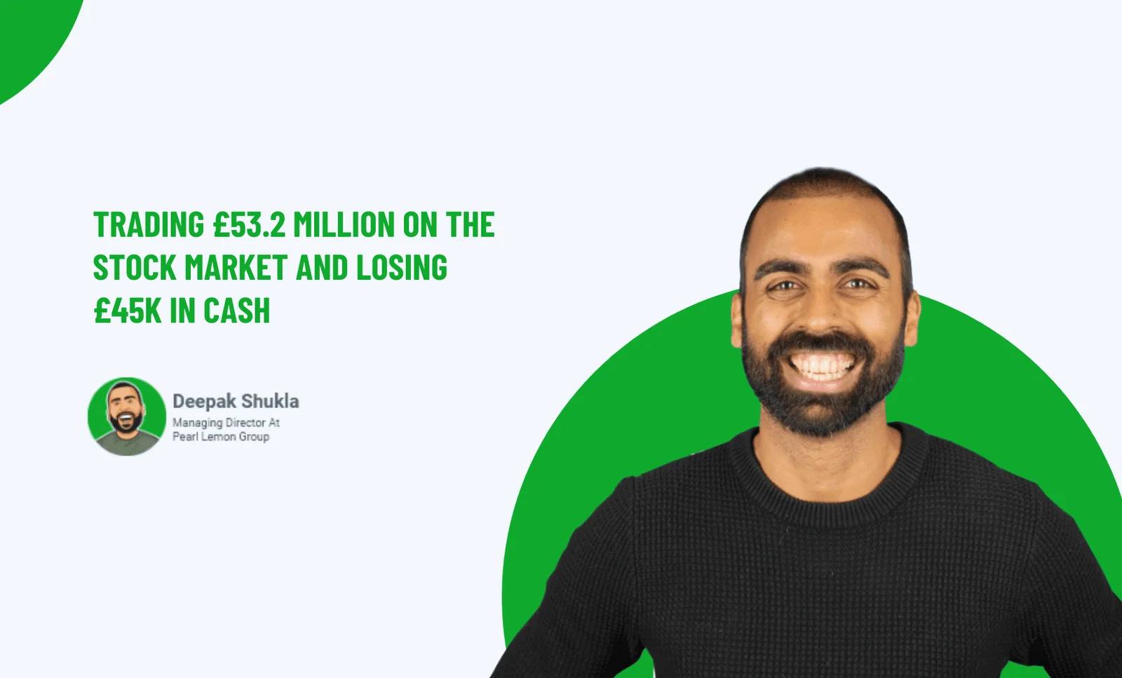 Trading £53.2 Million On The Stock Market And Losing £45k In Cash
