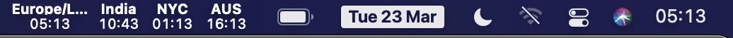 Tue 23 Mar