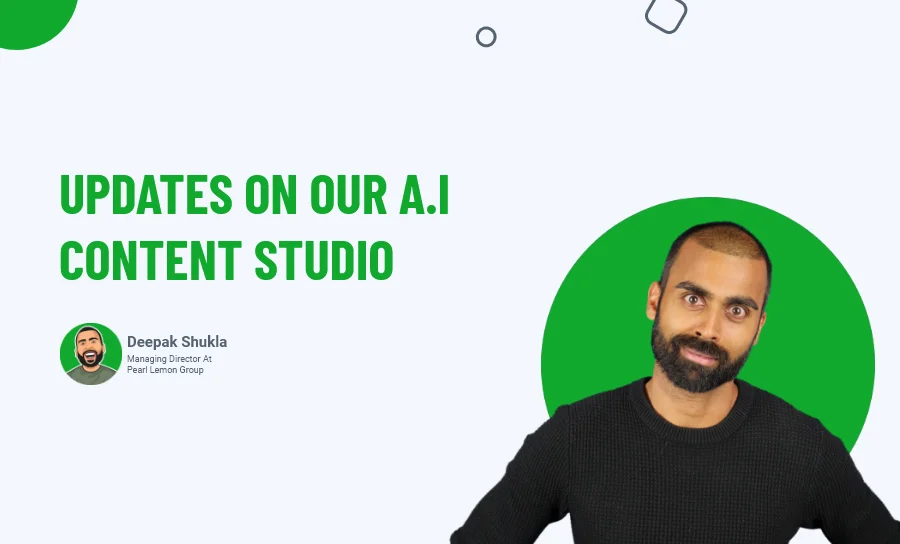Updates on our A.I Content Studio
