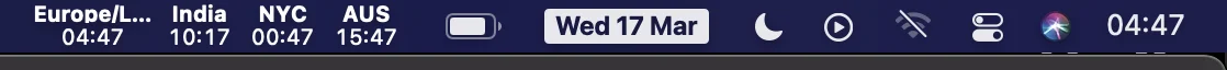 Wed 17 March