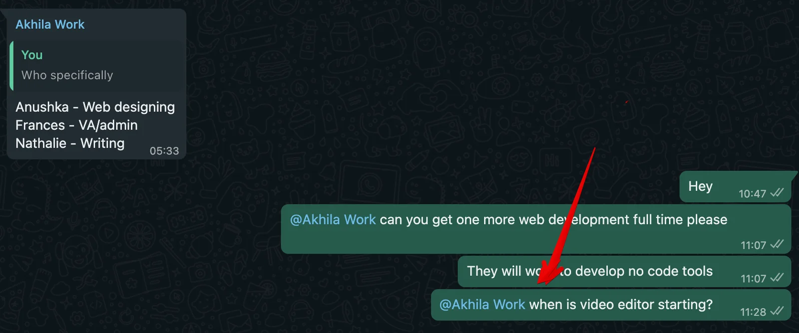 Whatsapp Message