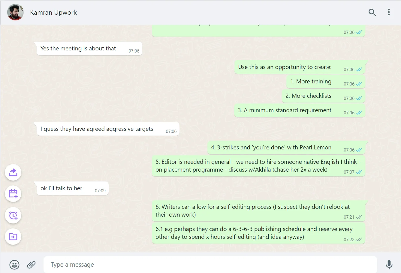 Whatsapp Message 