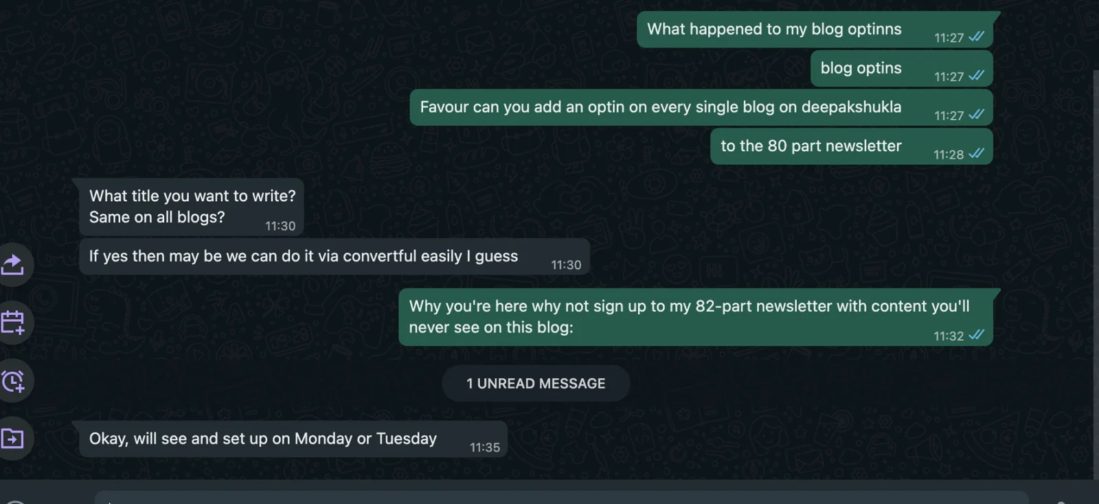 Whatsapp Message
