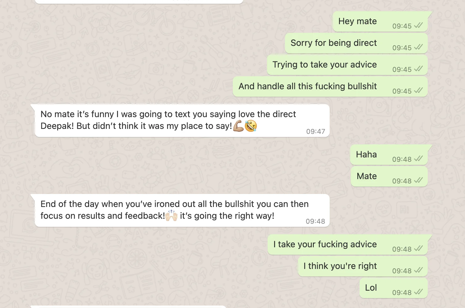 WhatsApp Message View