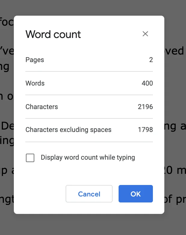 Word Count