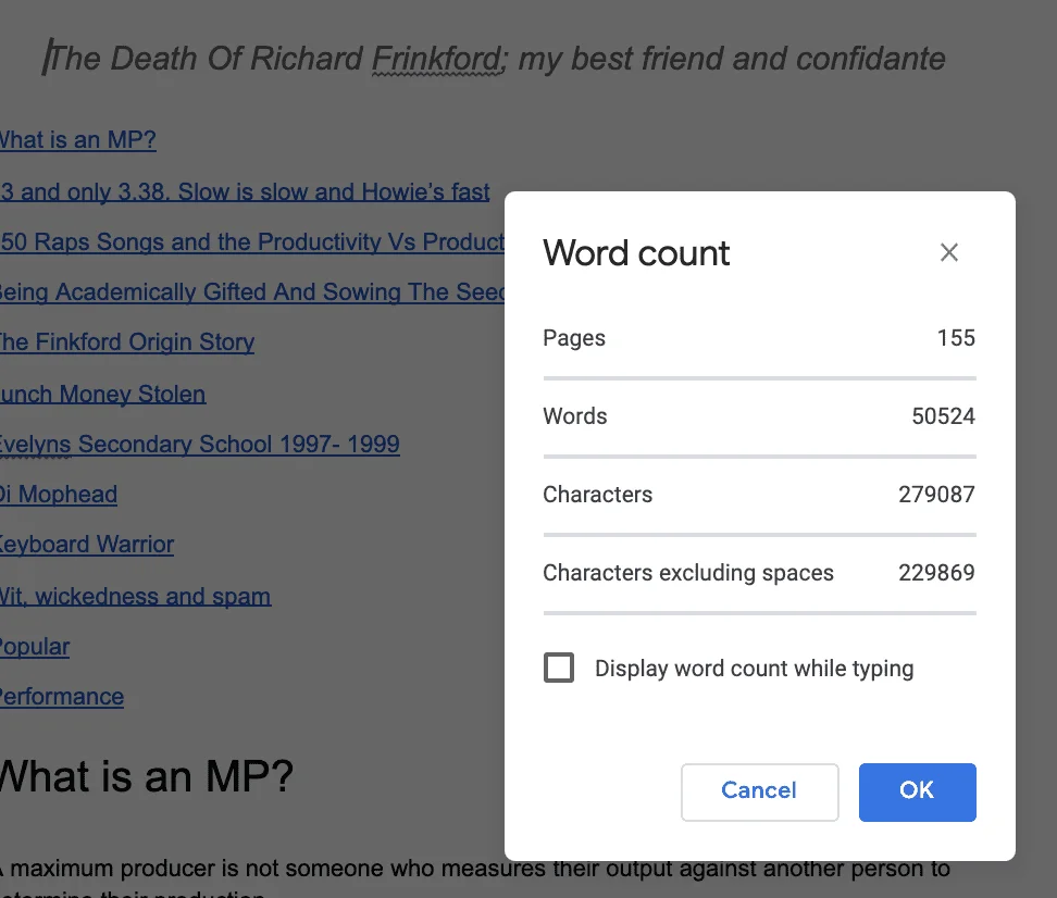 Word Count