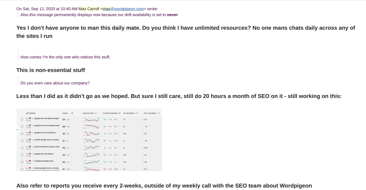 WordPigeon Seo