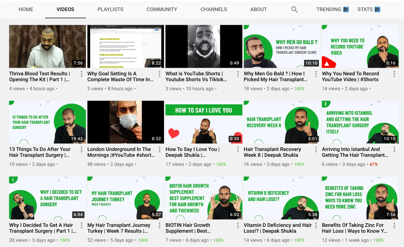 YouTube videos