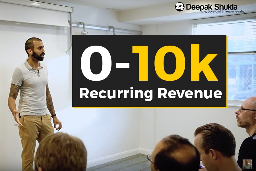 Deepak Shukla presenting keynote: Recurring Revenue by Deepak Shukla